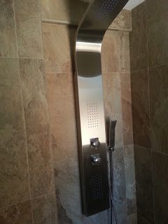 Instalación de columna de ducha.