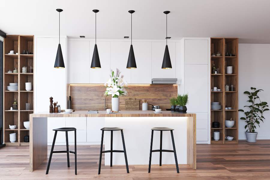 cocina moderna con isla en cubas de la sagra