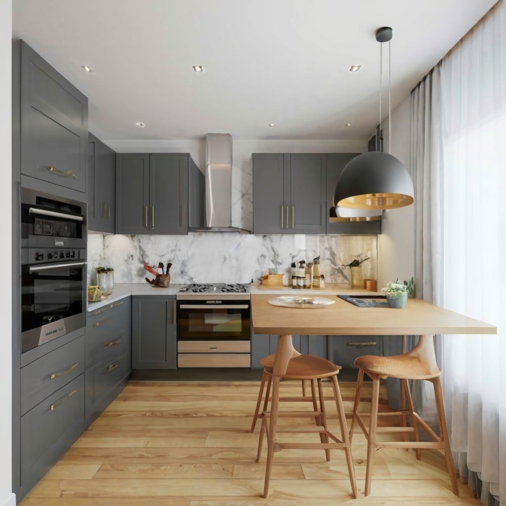 cocina pequeña reformada en Gargantilla del Lozoya y Pinilla de Buitrago