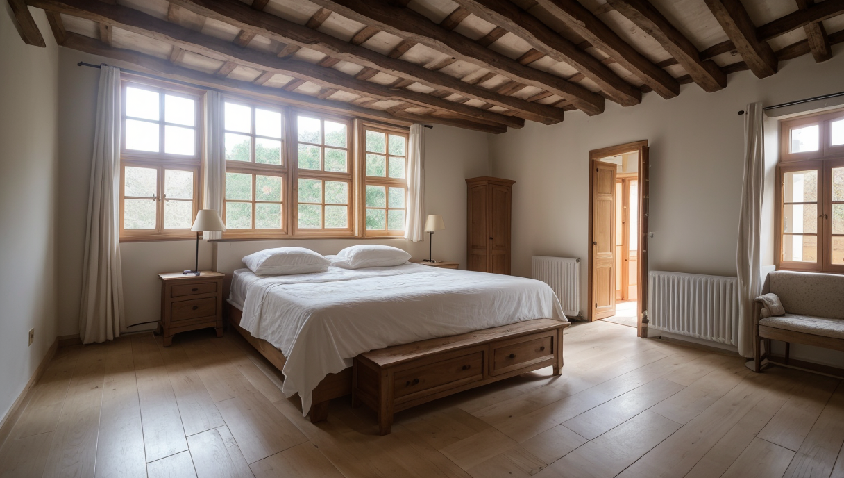 una casa renovada con acabados modernos