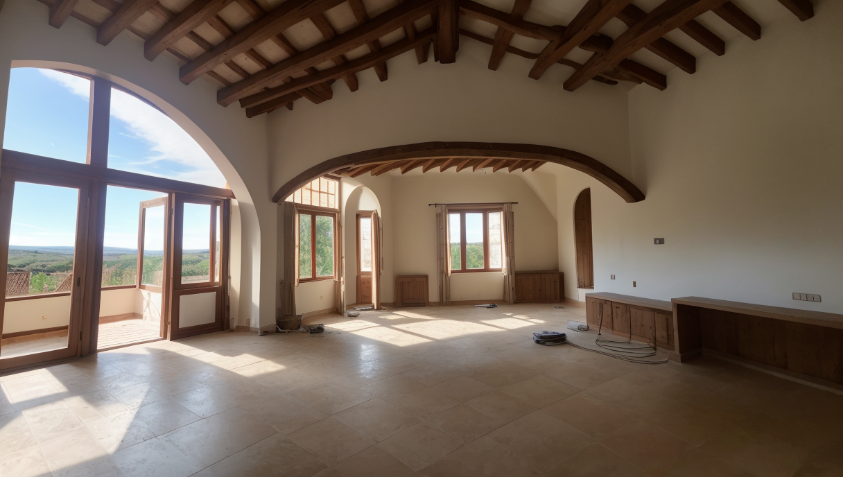 imagen de una casa en proceso de rehabilitación
