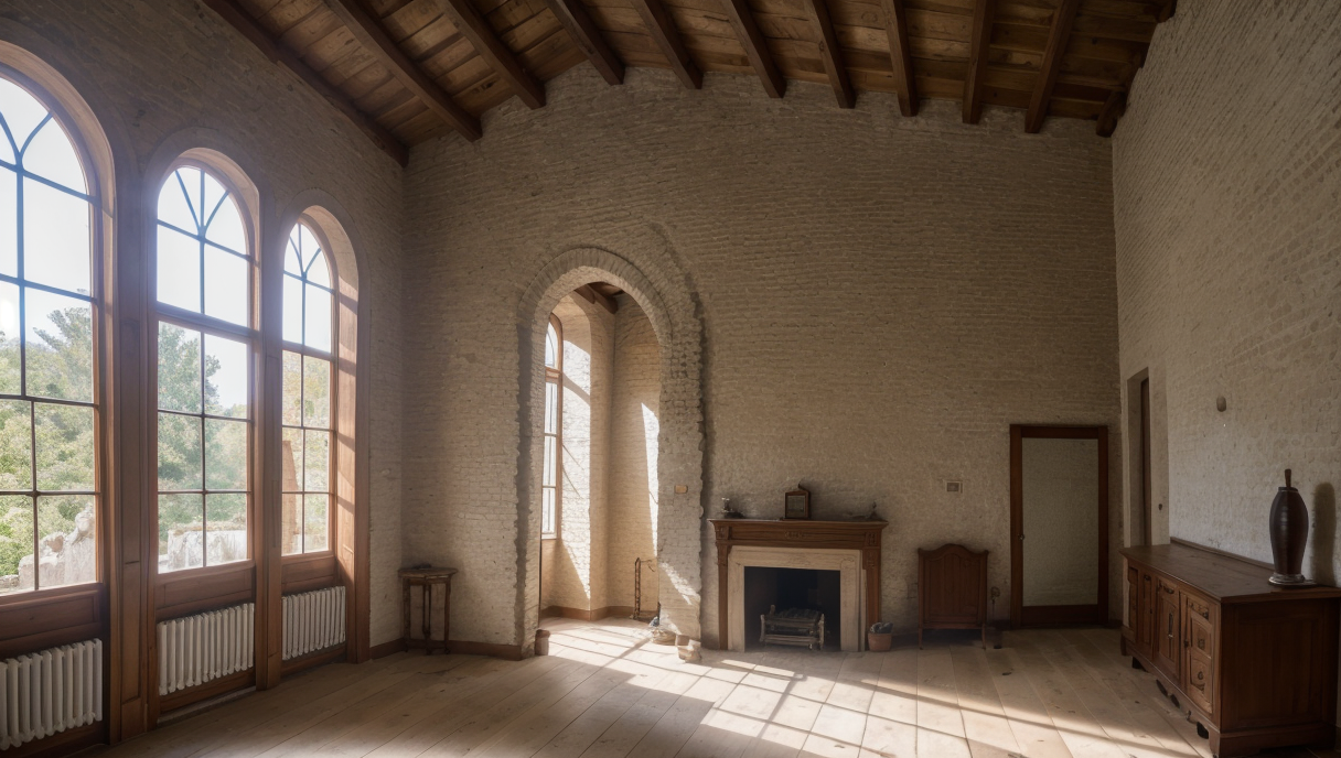 una vivienda antigua siendo renovada