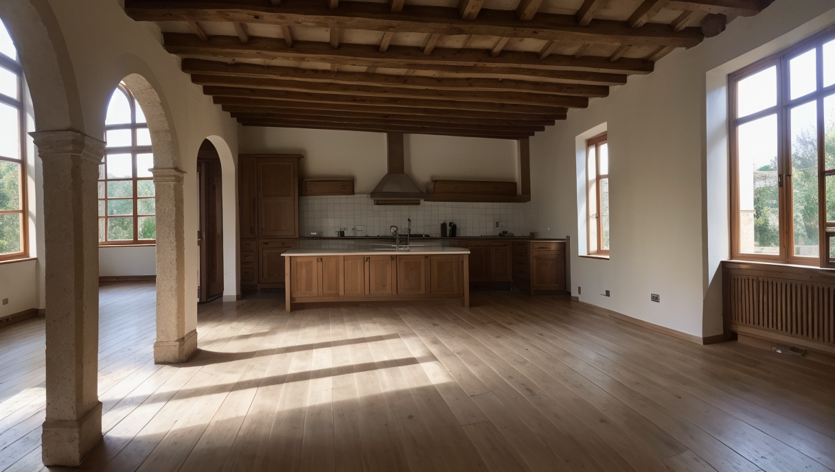 Una vista previa detallada de una vivienda en proceso de reforma