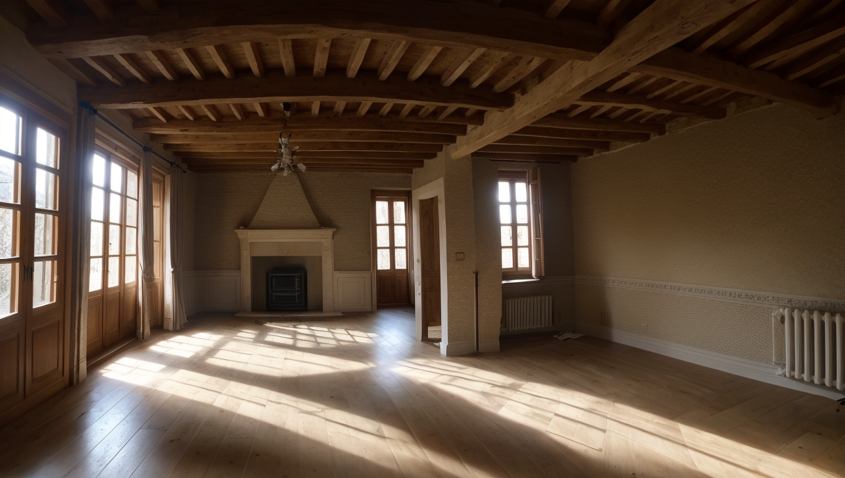 Detalle de una vivienda renovada con sistemas solares y mejoras energéticas