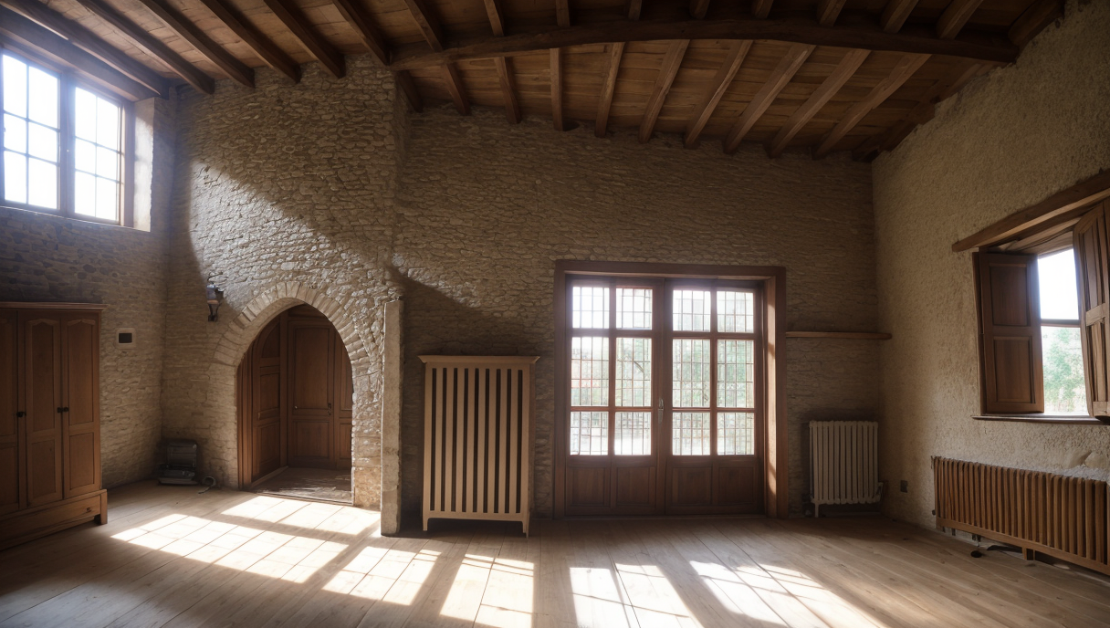 Una imagen que muestra una vivienda reformada con acabados modernos