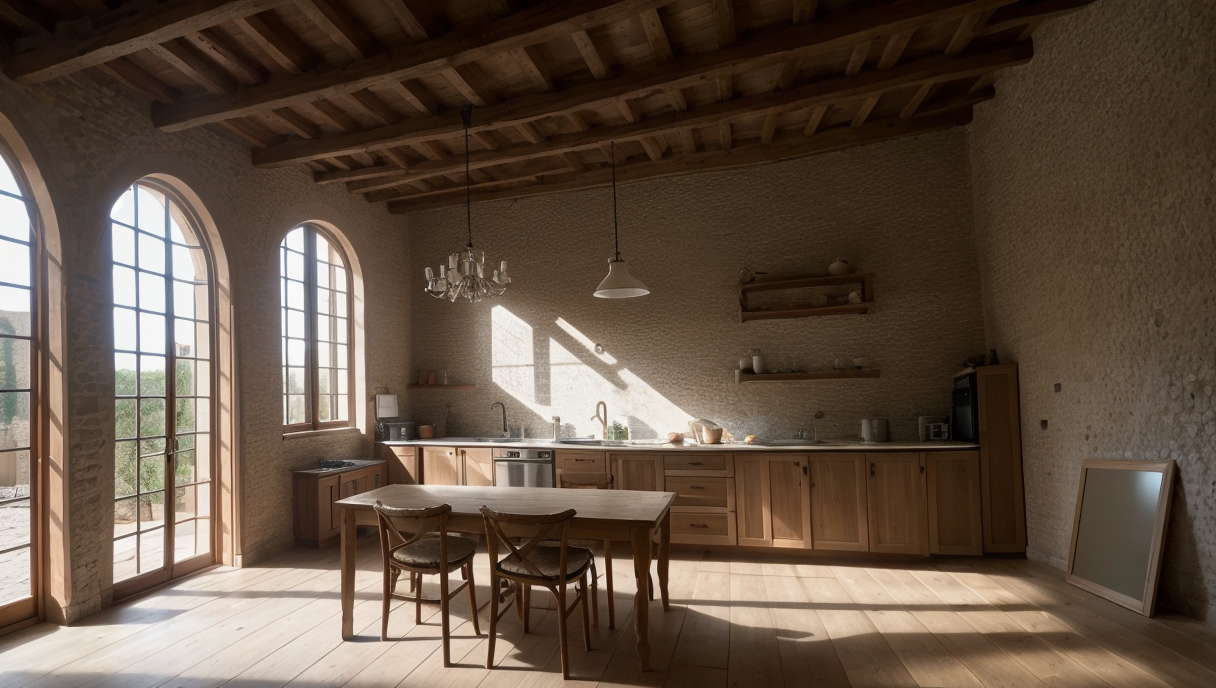 Sistema de calefacción moderno en una vivienda antigua
