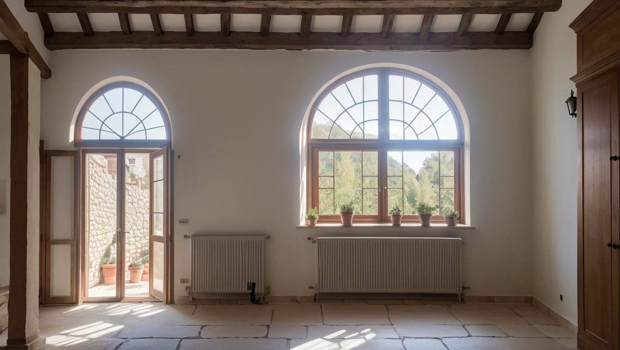 vivienda con placas solares