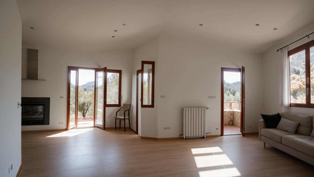 sistema aerotérmico en una vivienda