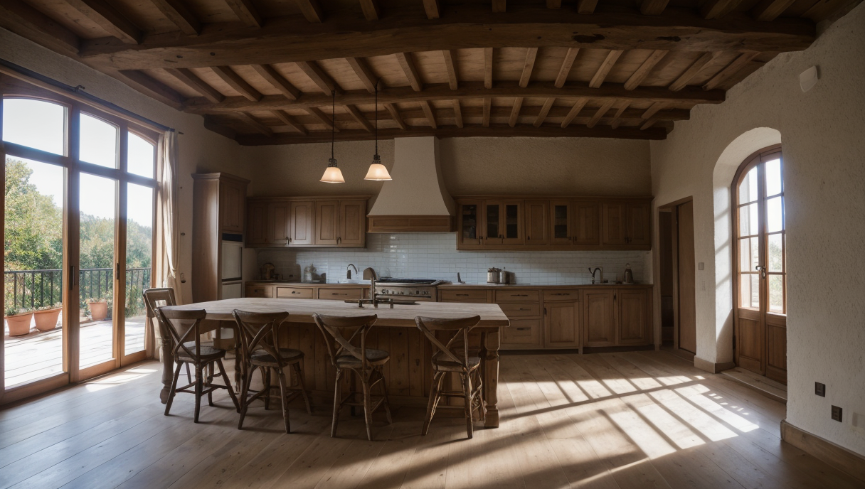 imagen de una vivienda renovada con materiales modernos y acabados brillantes
