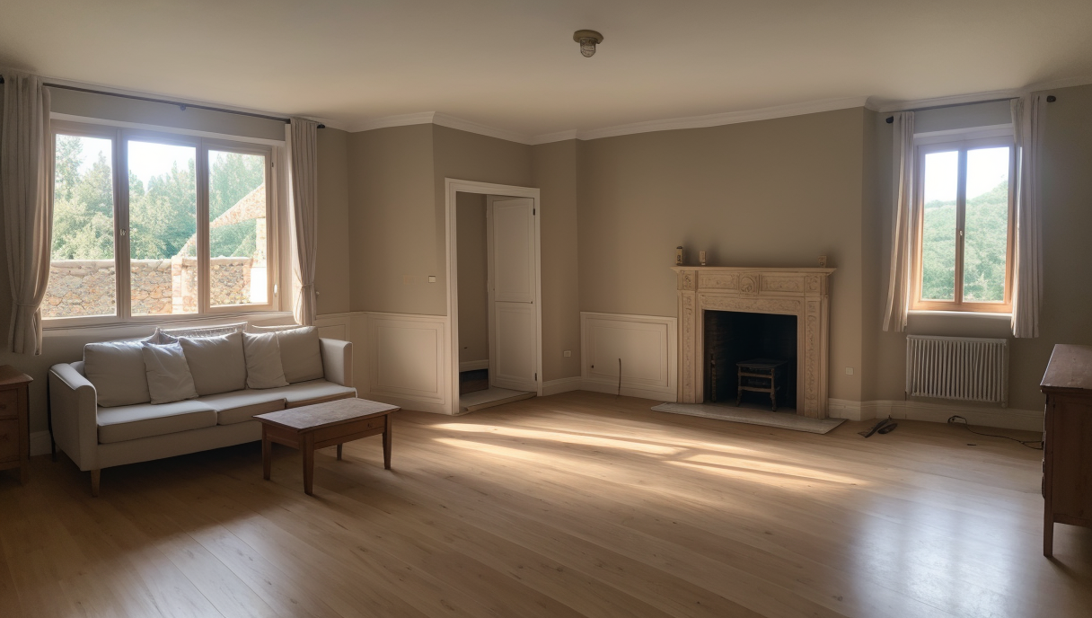 una vivienda modernizada con espacios abiertos