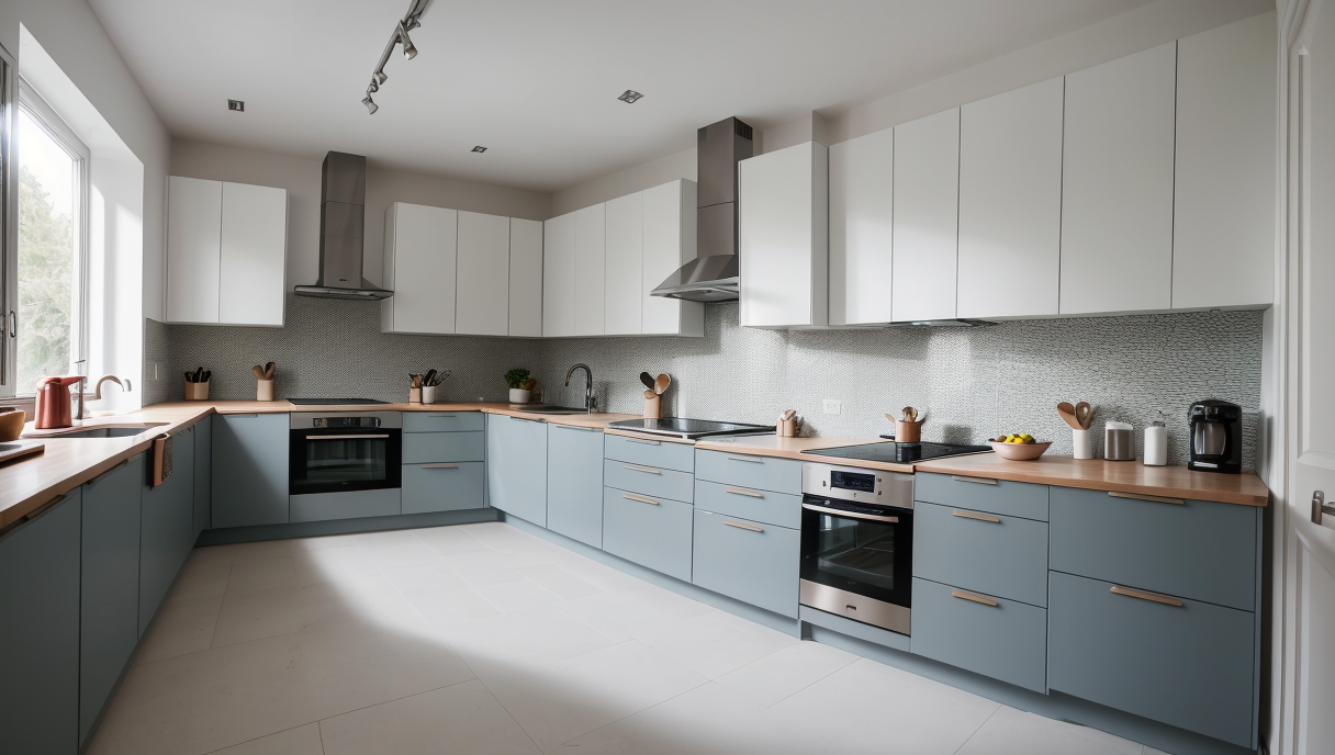 Detalle de una cocina moderna renovada