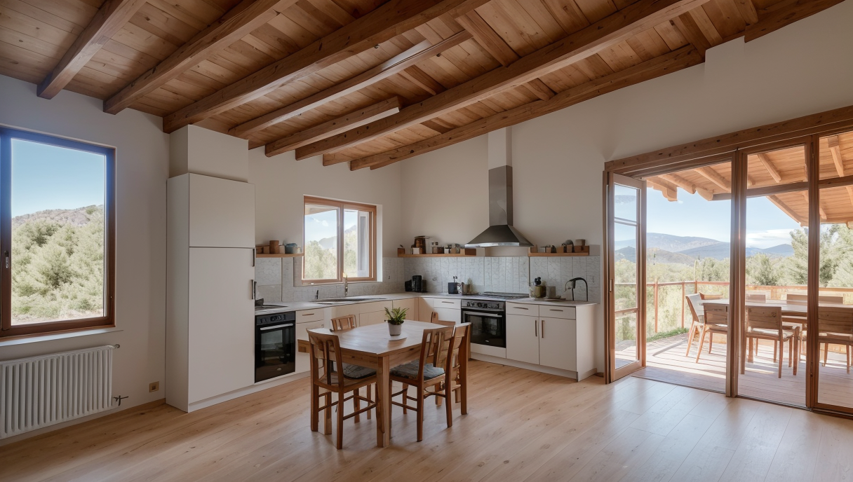 Una casa con aislamiento energético adecuado