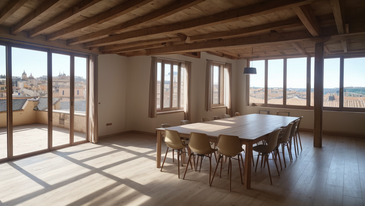 equipo de profesionales de construcción discutiendo planes de renovación