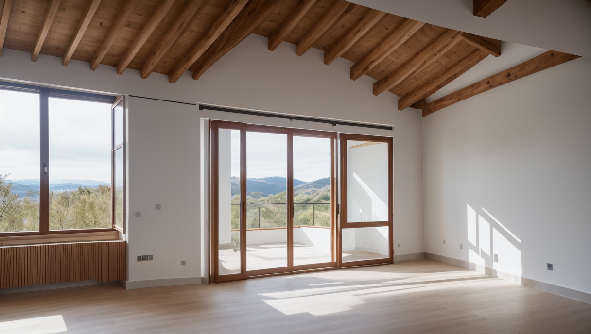 edificio moderno y sostenible después de la rehabilitación exitosa