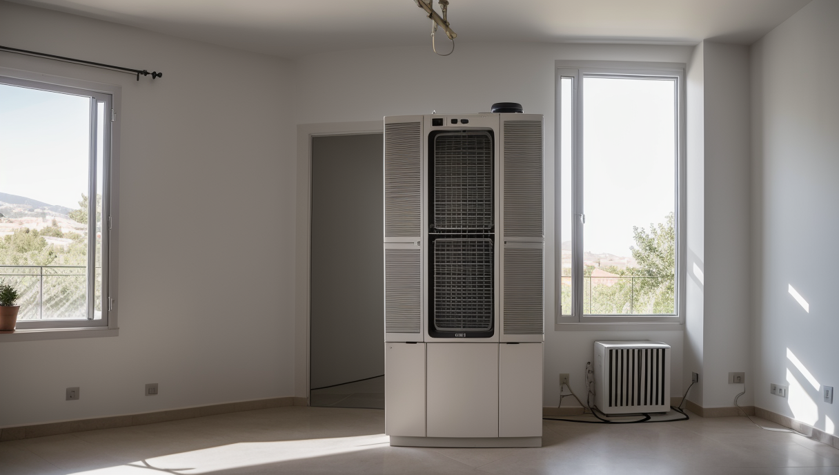 Instalación de sistema aerotermia en vivienda
