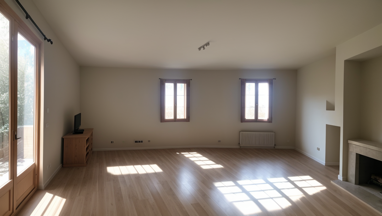 Un contratista trabajando en mejoras energéticamente eficientes en una propiedad residencial