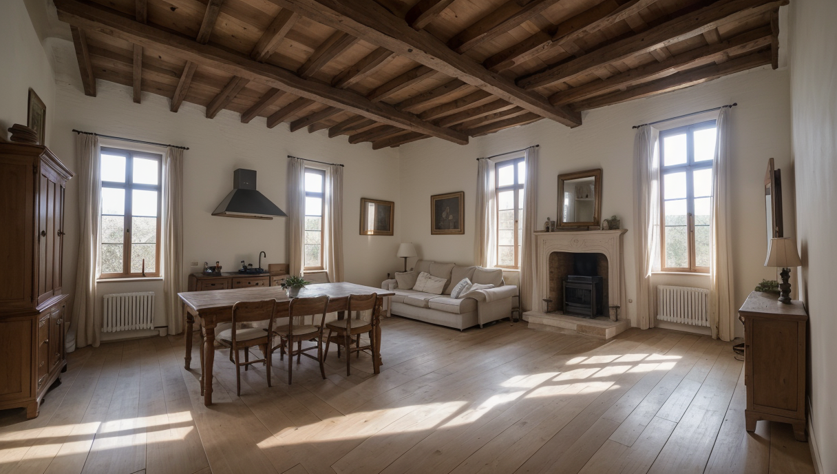 Placas solares en una vivienda con un diseño moderno