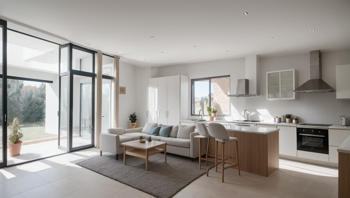 Instalación completada de sistema aerotérmico en una vivienda