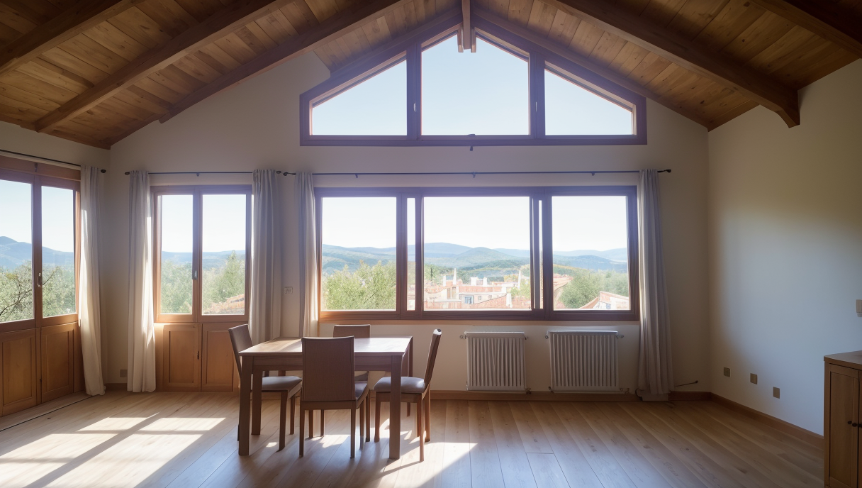 reforma eficiencia energetica vivienda con ventanas y paneles solares