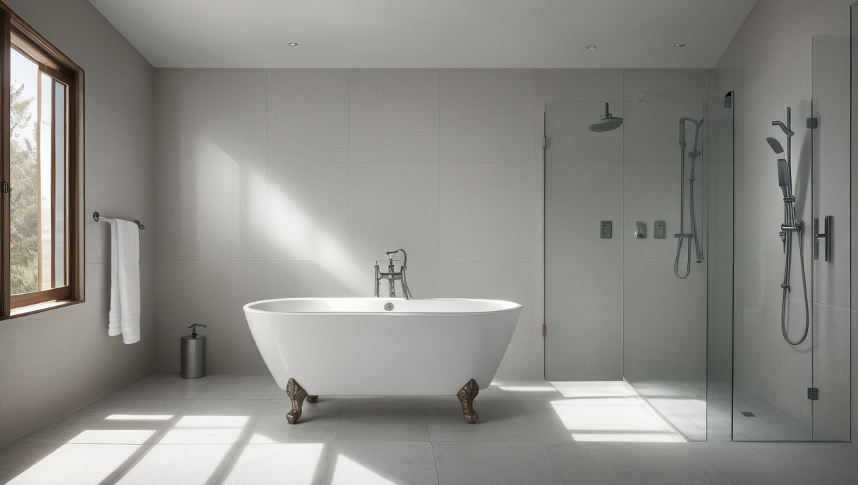 imagen de reforma de baño con accesorios minimalistas