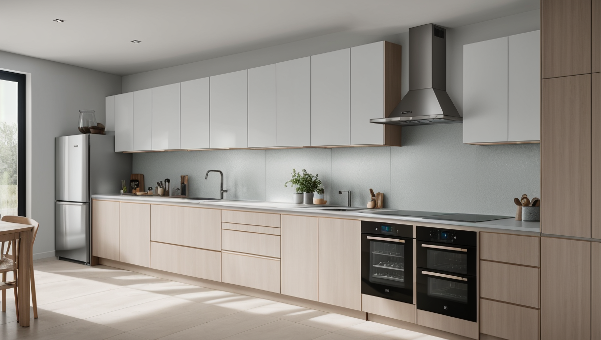 imagen de cocina actualizada con electrodomésticos y acabados modernos