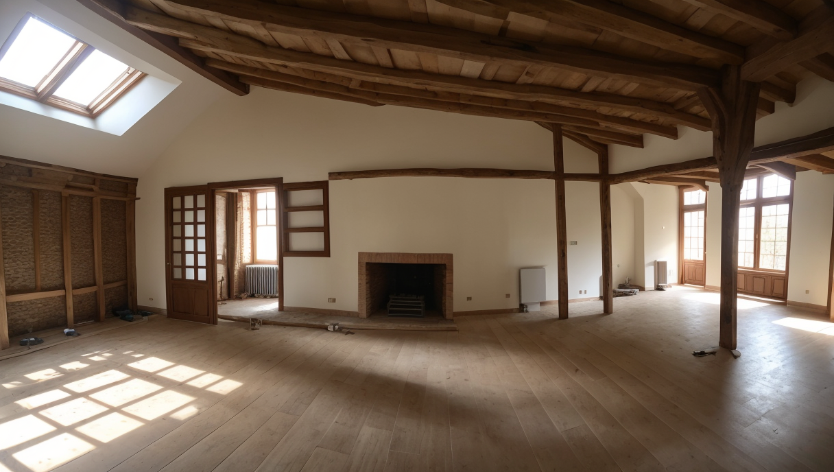 imagen con una casa en construcción