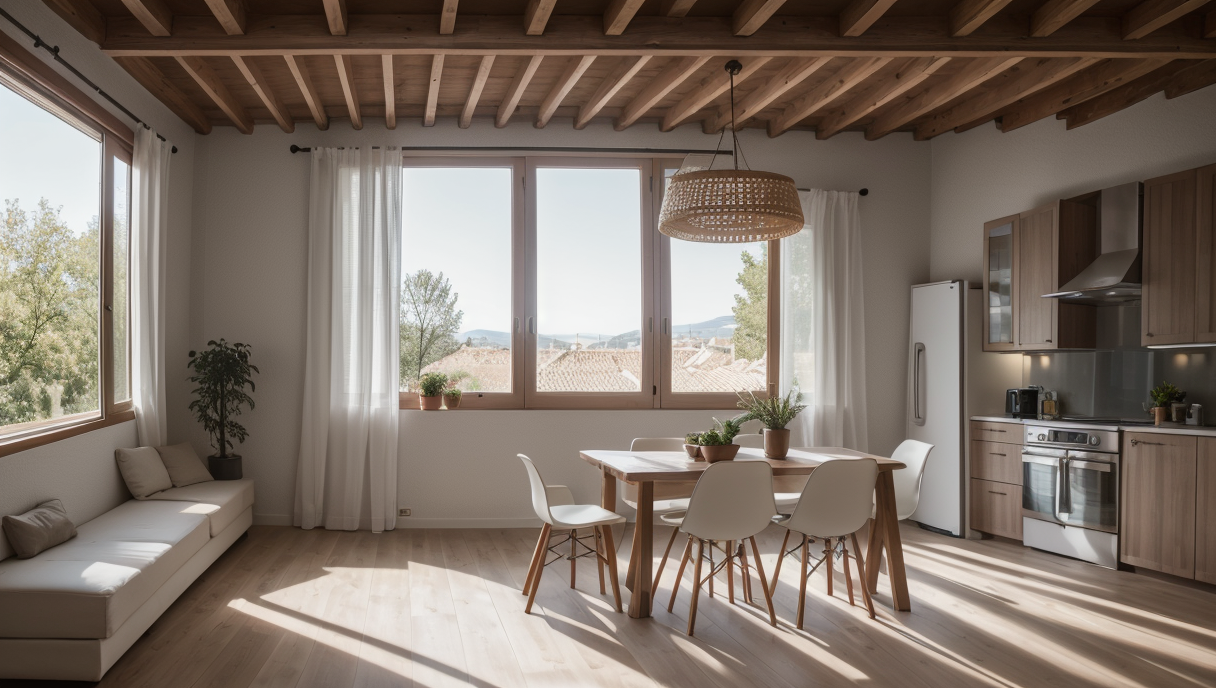 casa inteligente con sistemas de iluminacion y calefaccion automatizados