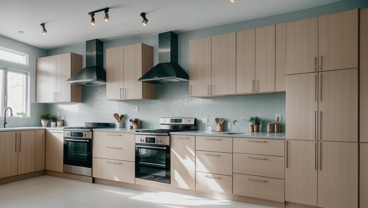 Imagen de una cocina moderna con electrodomésticos de gas