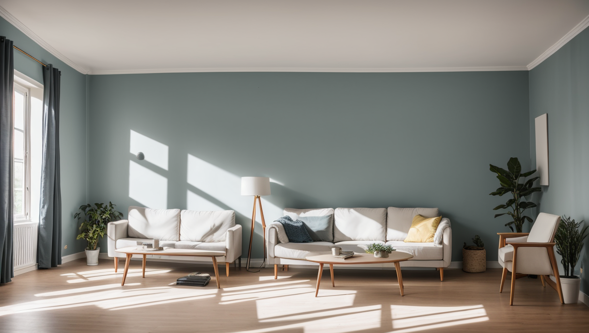 Un salón renovado con nuevos muebles y pintura fresca