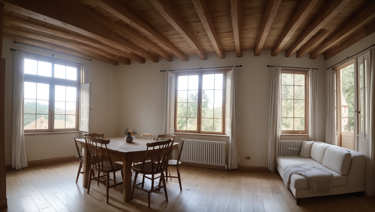 Fachada renovada con paneles de aislamiento térmico en Madrid