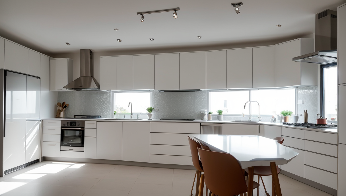 Ejemplo de diseño con muebles lacados