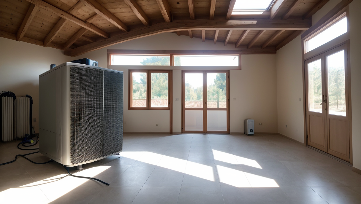 proceso de instalación de aerotermia en casa