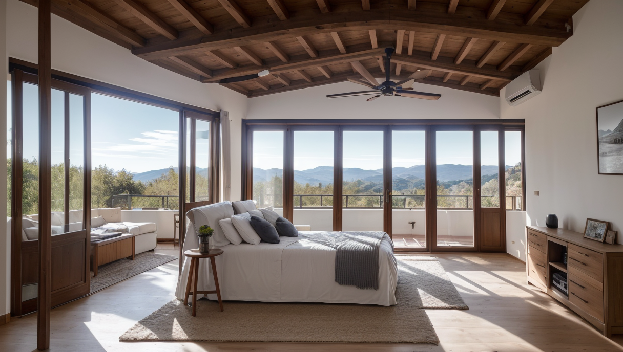 casa con sistema de aerotermia