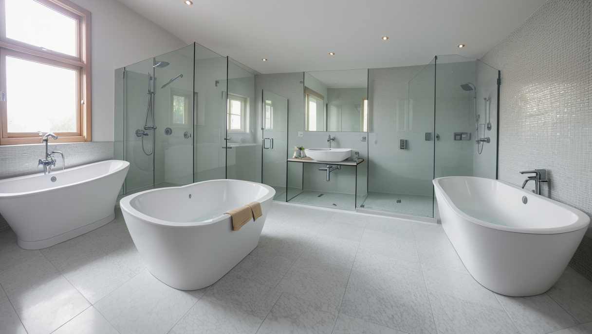 Imagen de un baño renovado con un sistema de suelo radiante recién instalado