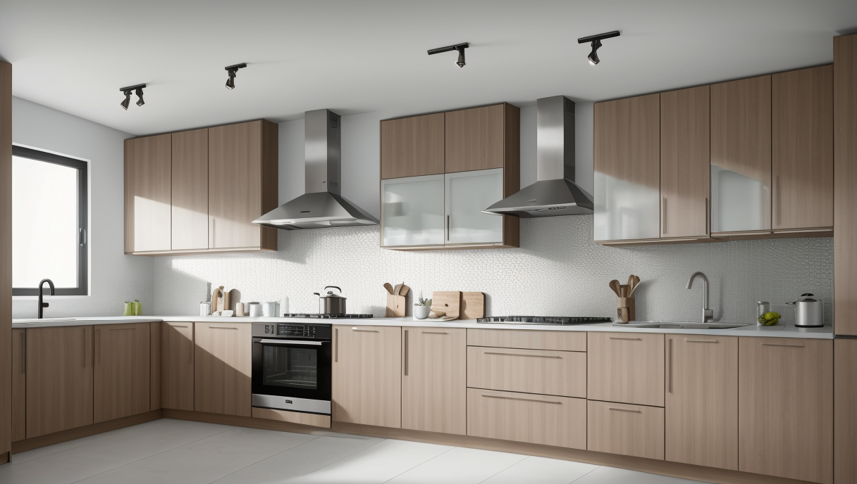 Una reforma de cocina moderna con nuevos muebles y electrodomésticos