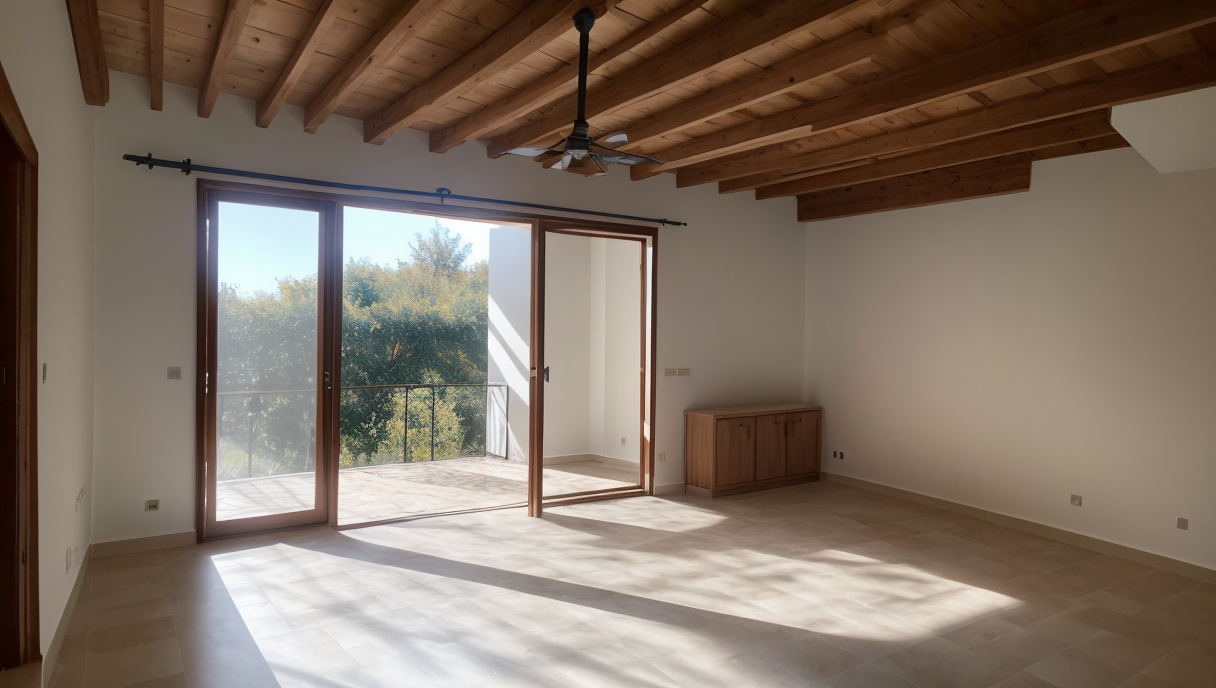 Foto de una renovación de vivienda con sistema de aerotermia instalado