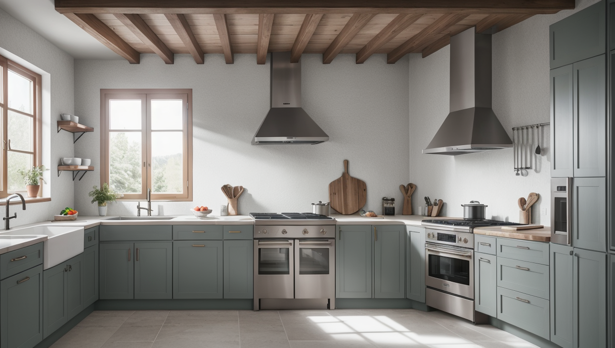 Renovación de cocina con ventilación adecuada