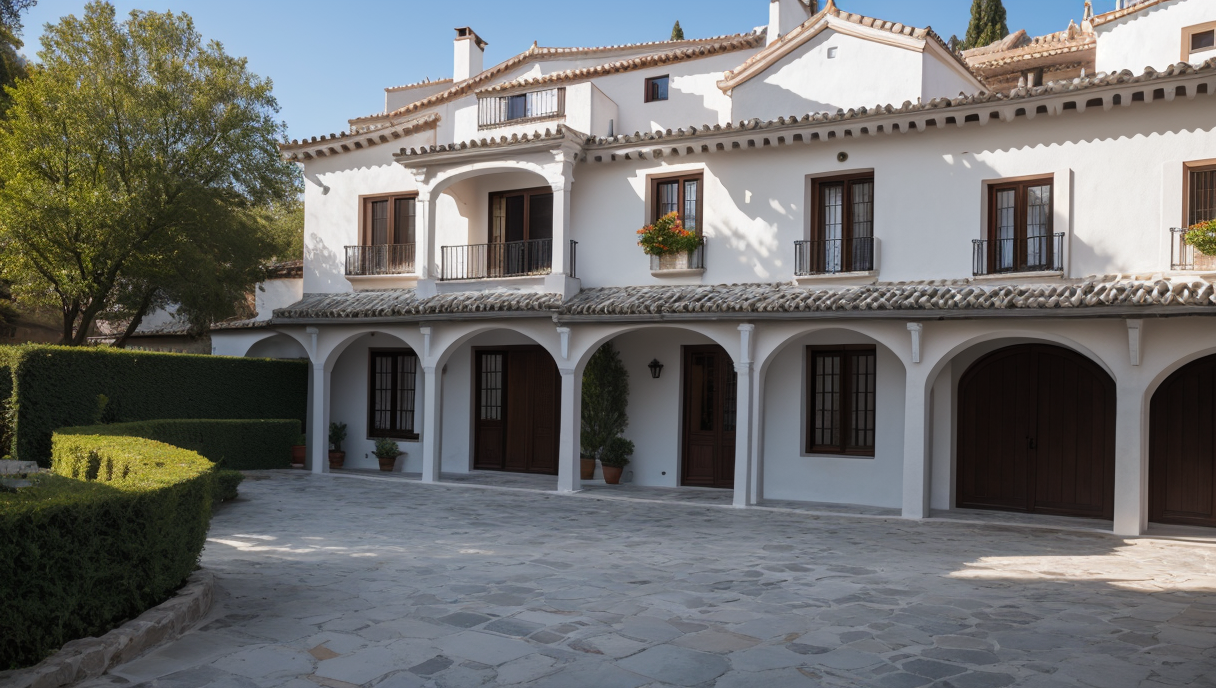 Renovación exterior con nueva pintura y jardinería
